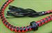 Red & Black WHIP 5 long with 15 tails / crackers ~ $33.99